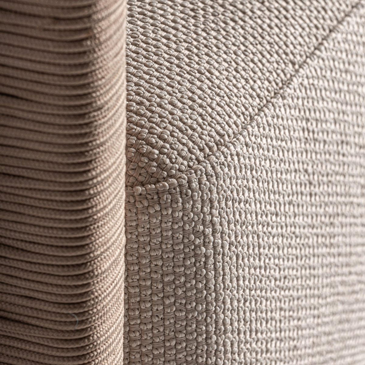 Canapé d'extérieur 3 places en tissu beige