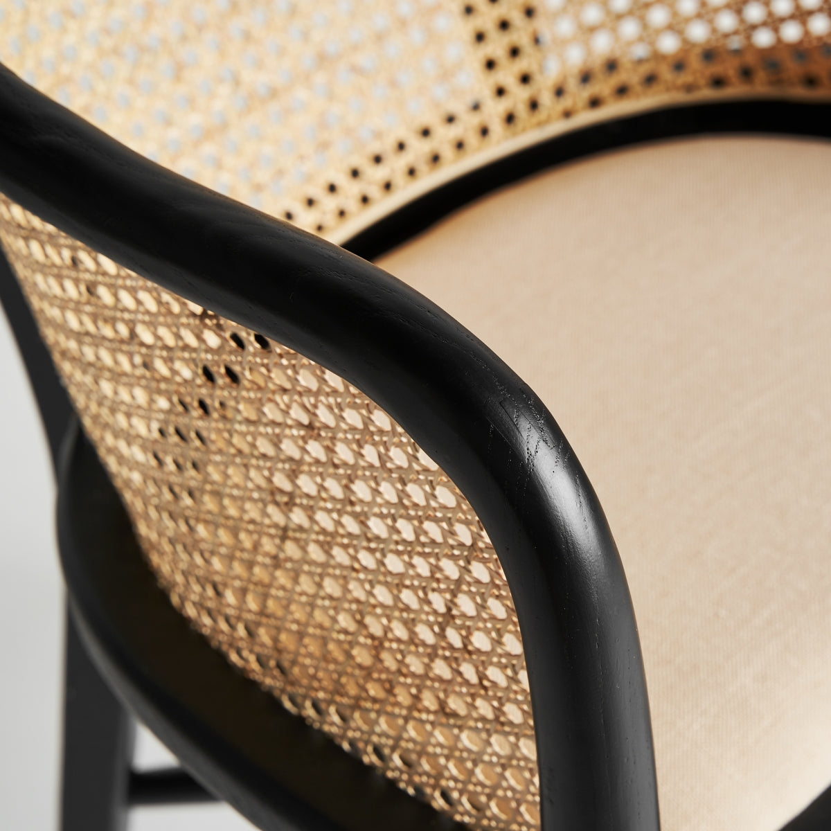 Fauteuil en bois de bouleau noir