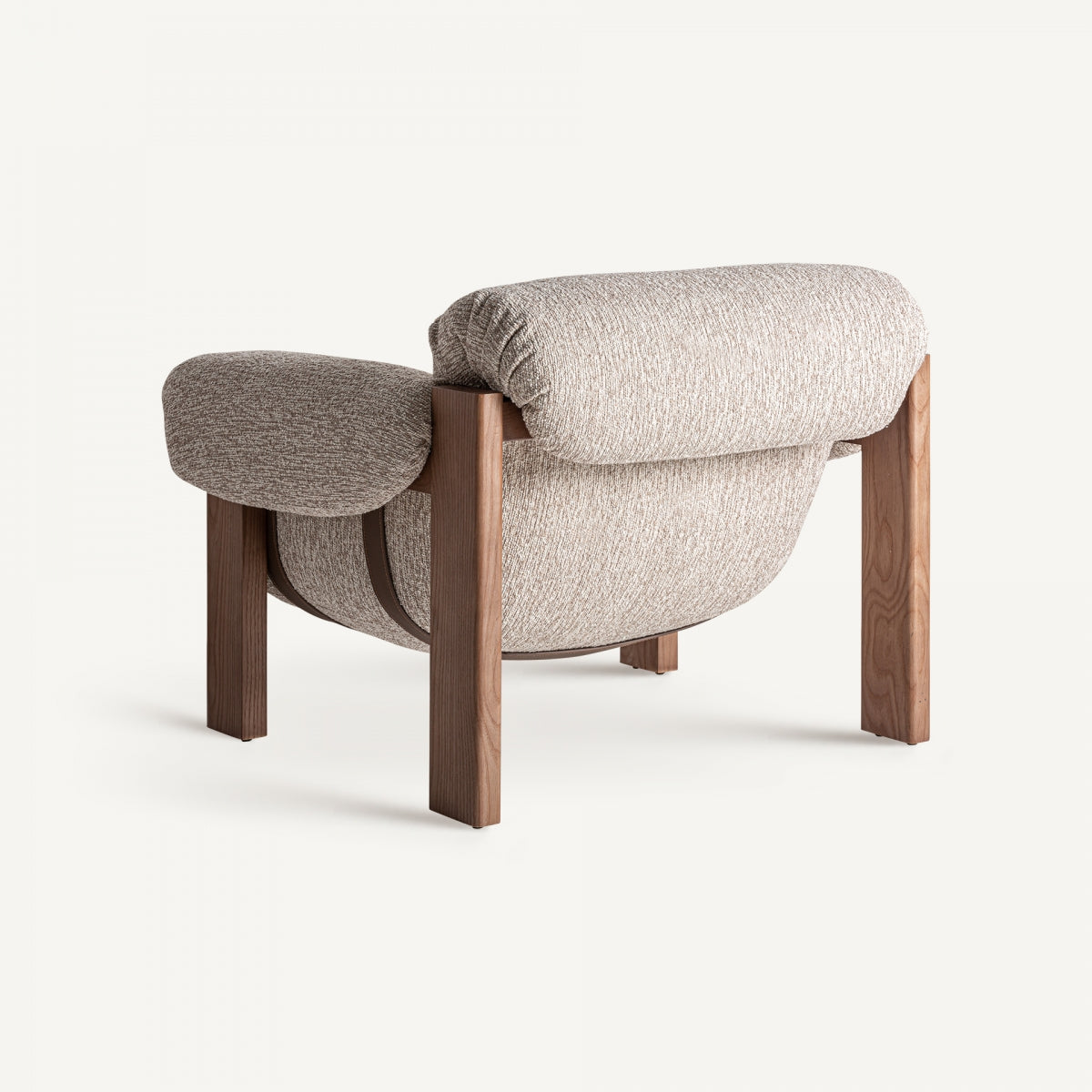 Fauteuil en tissu beige