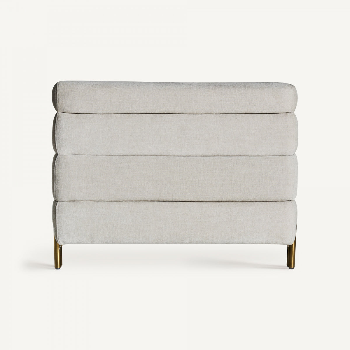 Fauteuil en tissu gris clair