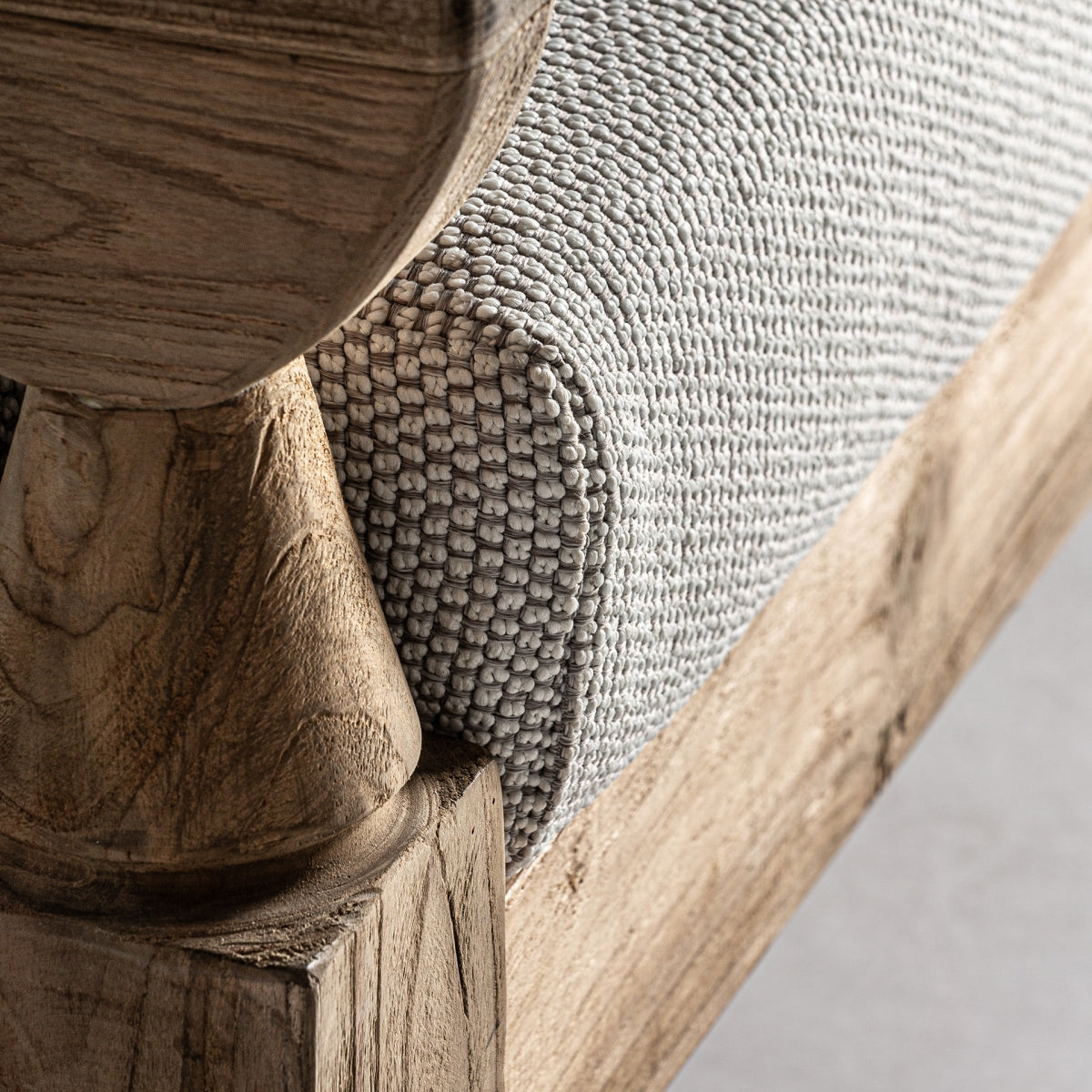 Fauteuil d'extérieur en tissu blanc
