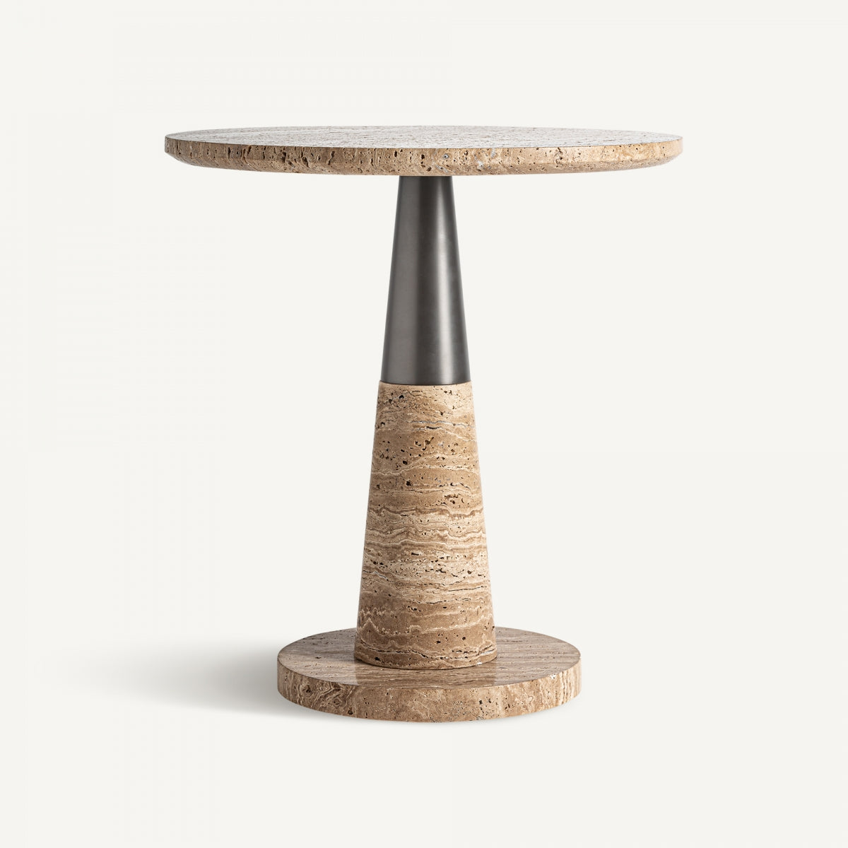Table d'appoint en marbre beige