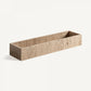 Vide-poche rectangulaire en marbre beige