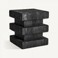 Tabouret en bois de pin noir