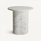 Table d'appoint en marbre blanc
