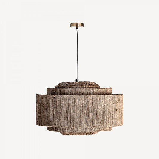 Lustre en jute marron