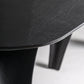 Table de salle à manger rectangulaire en chêne noir