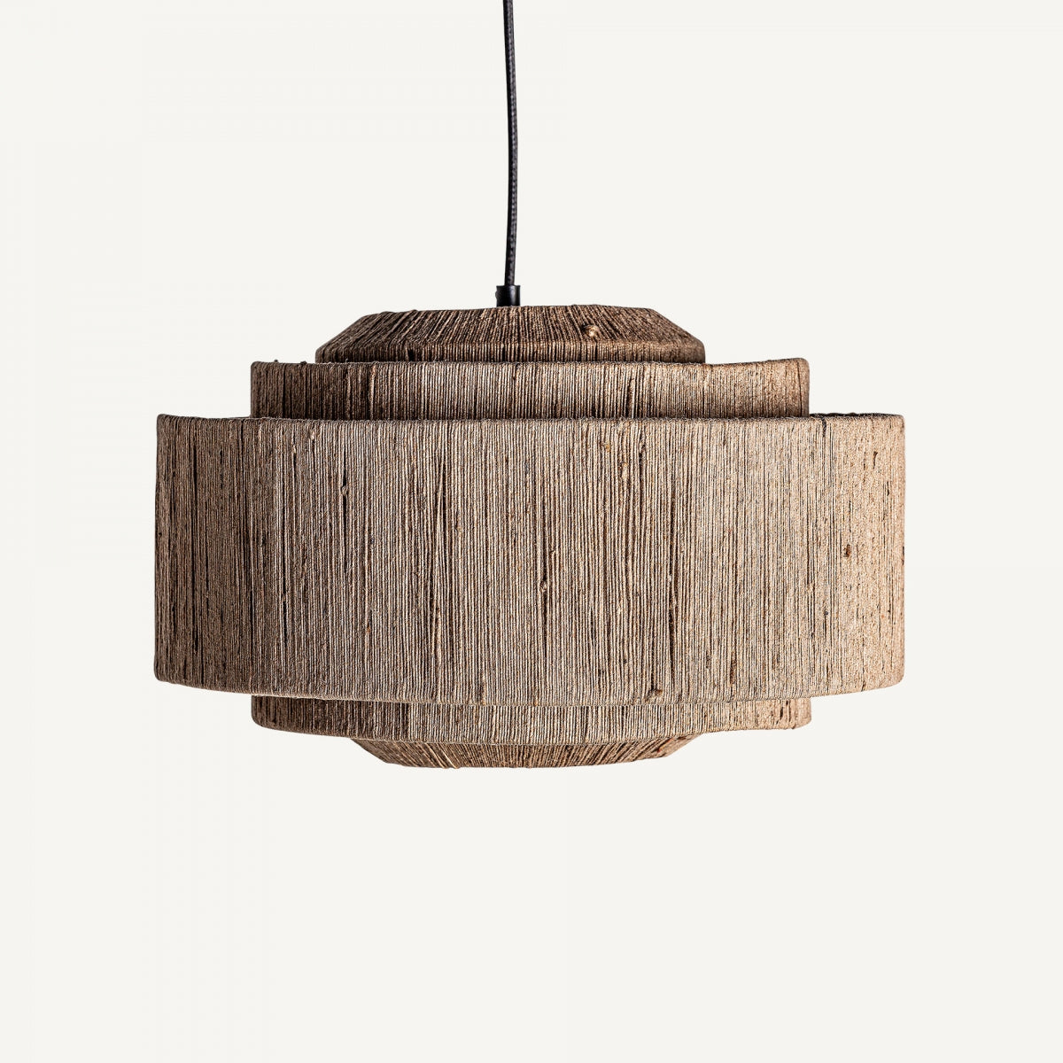 Lustre en jute marron