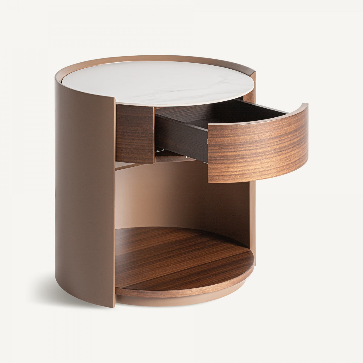 Table de chevet en bois d'eucalyptus