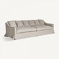 Canapé 4 places en lin beige