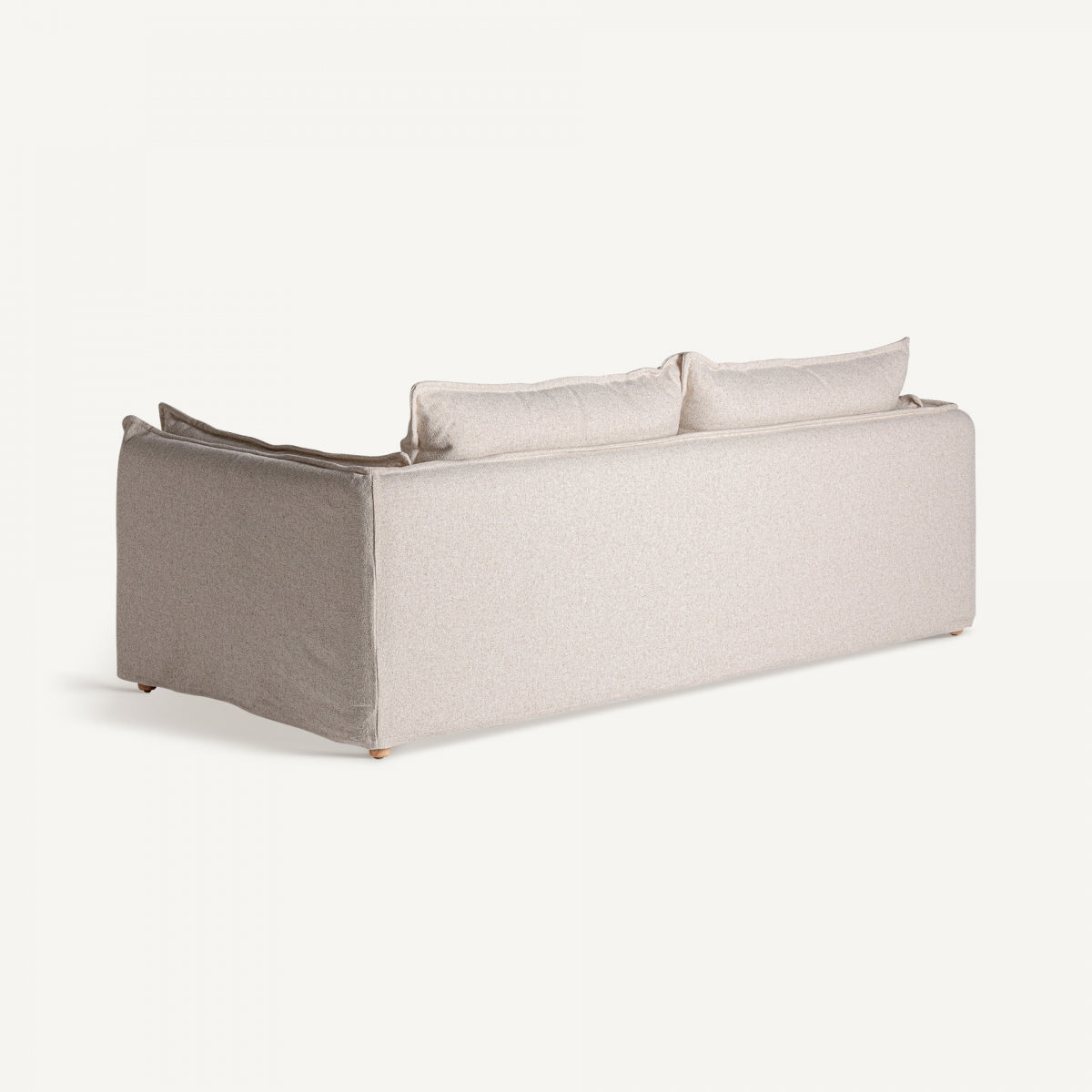 Canapé 3 places en tissu blanc cassé