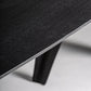 Table de salle à manger rectangulaire en chêne noir