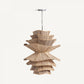 Lustre en bois de coco