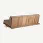 Canapé d'extérieur 4 places en tissu marron