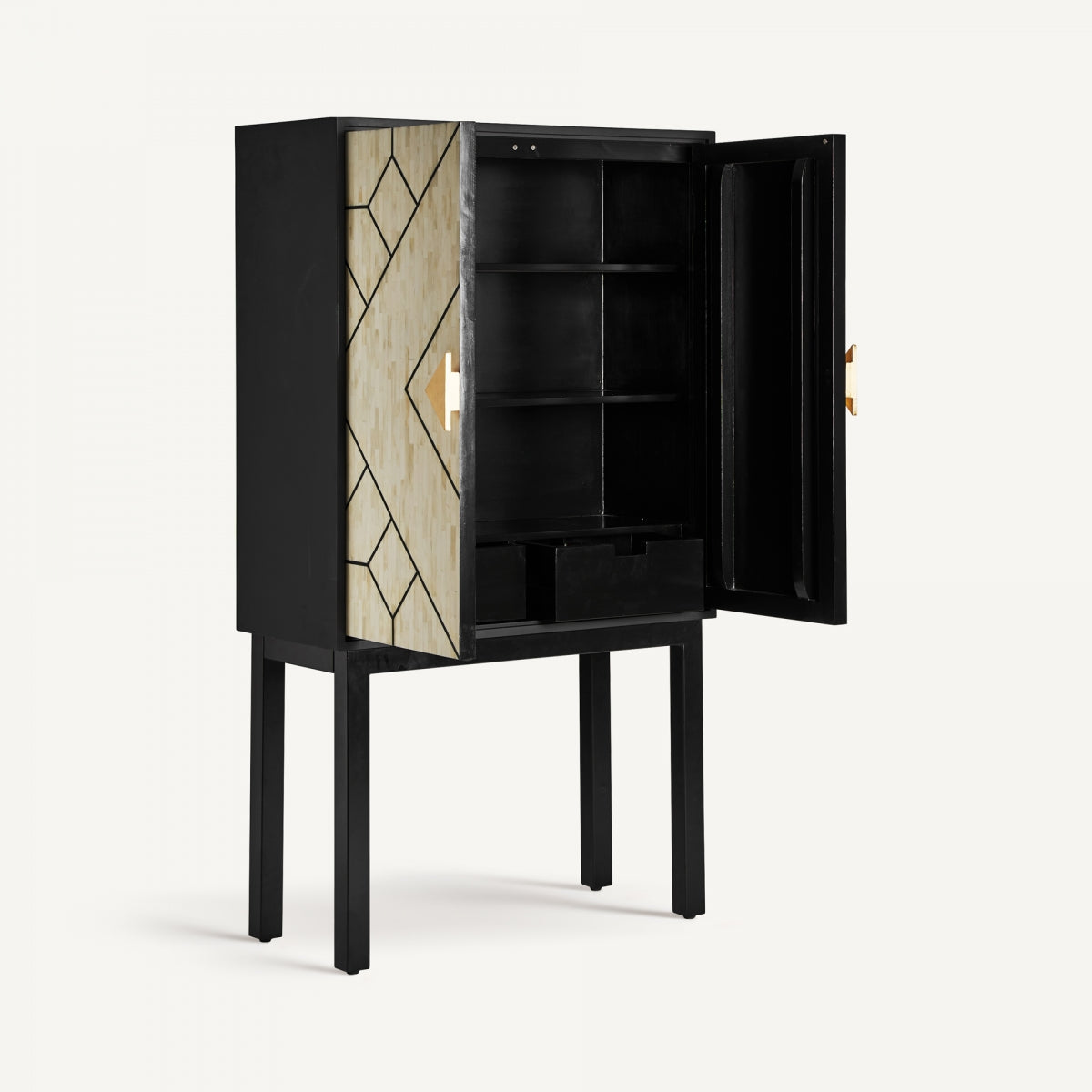Buffet haut en incrustation os