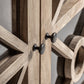 Vitrine en bois d'orme marron