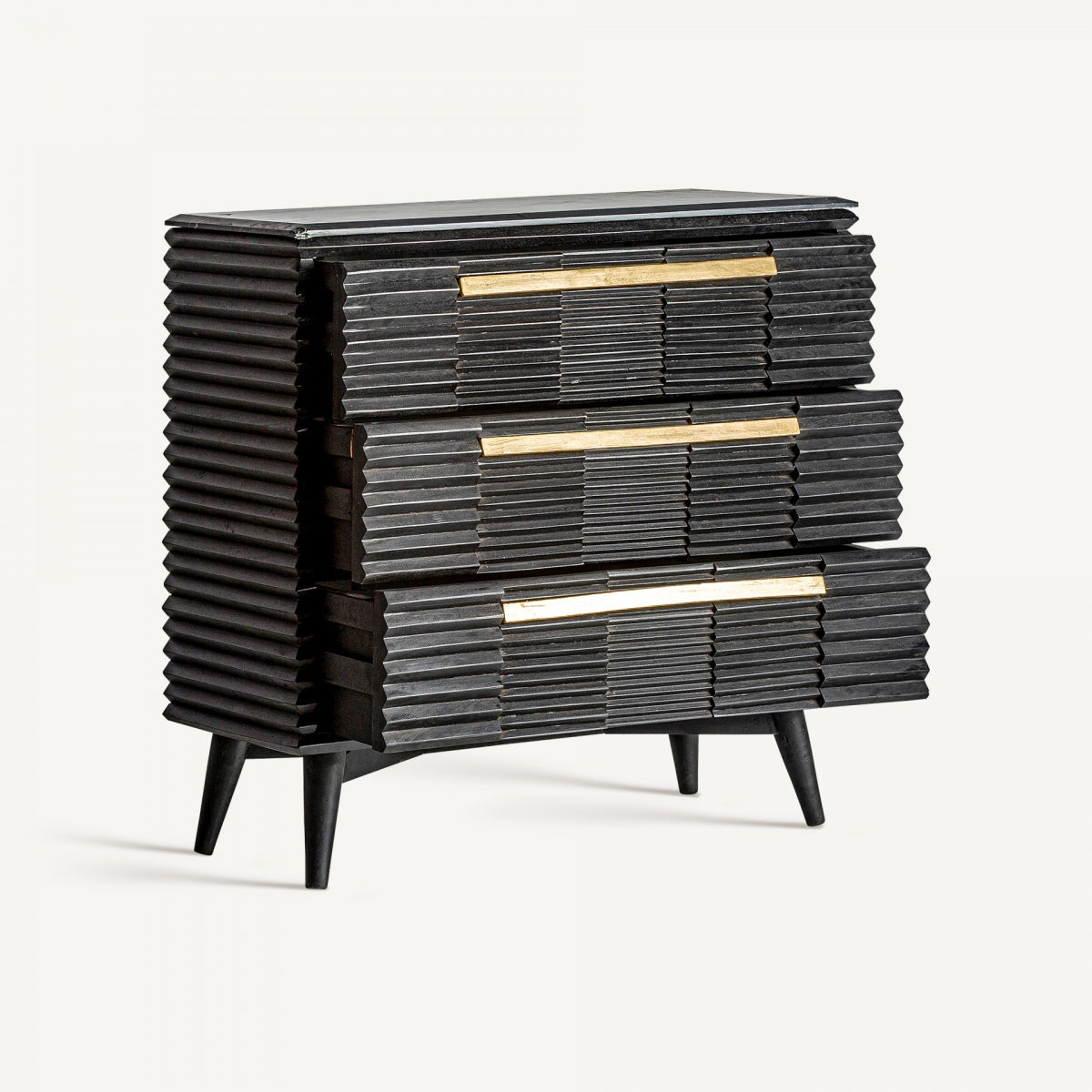 Commode en bois de manguier noir