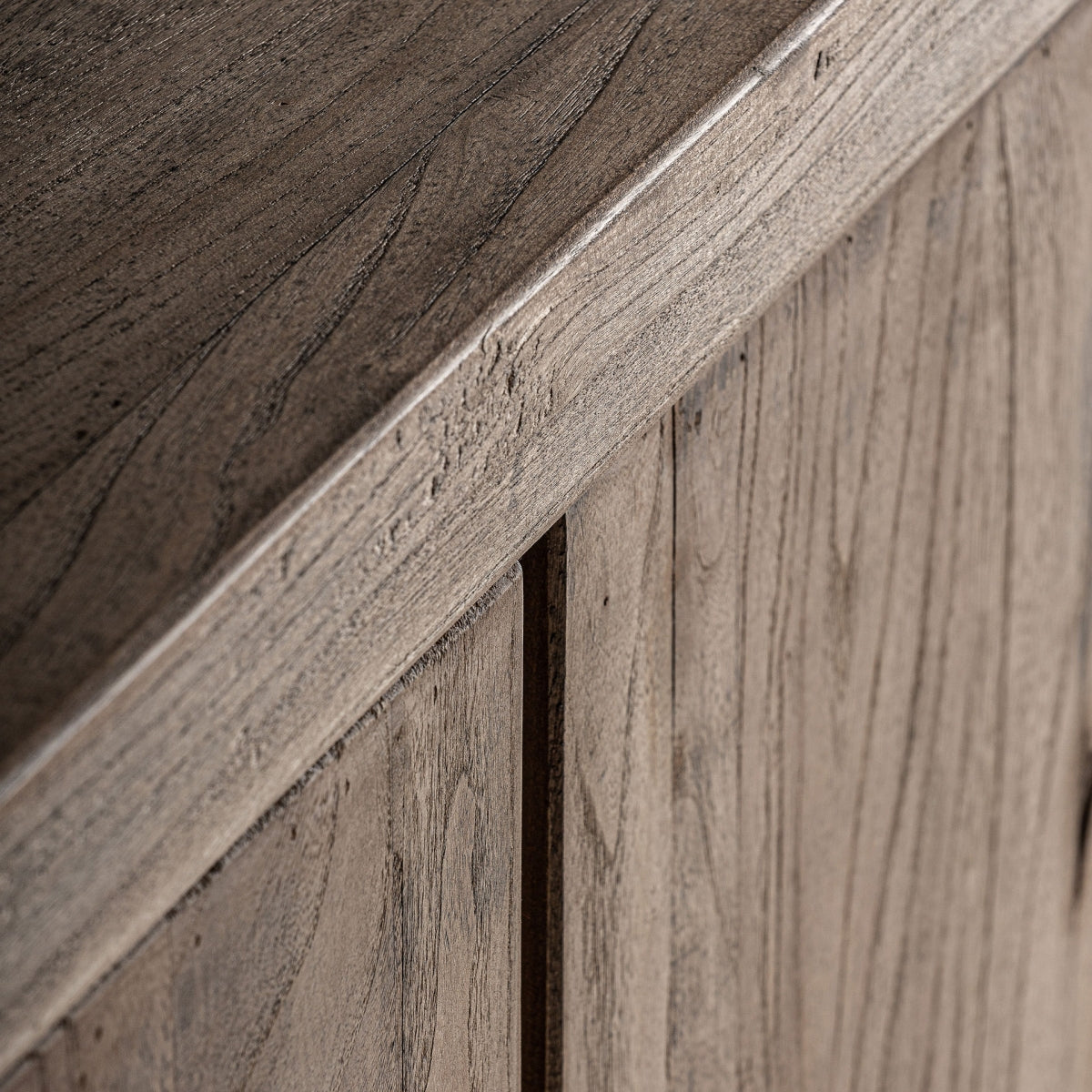 Meuble TV en bois d'orme marron