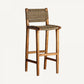 Chaise de bar en bois de teck
