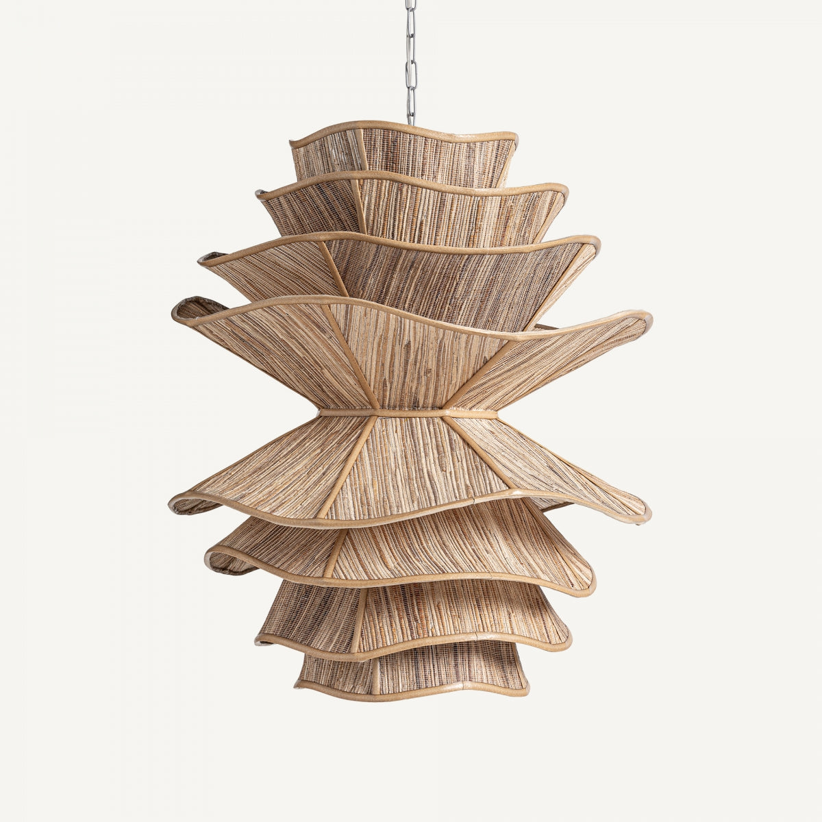 Lustre en bois de coco
