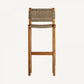 Chaise de bar en bois de teck