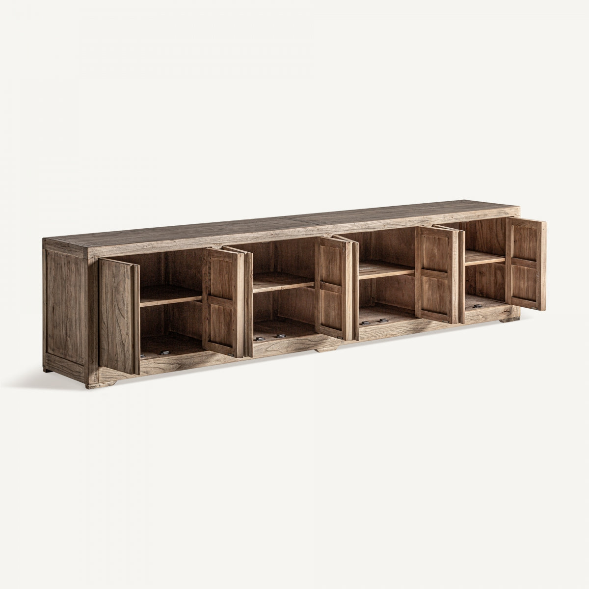 Meuble TV en bois d'orme marron