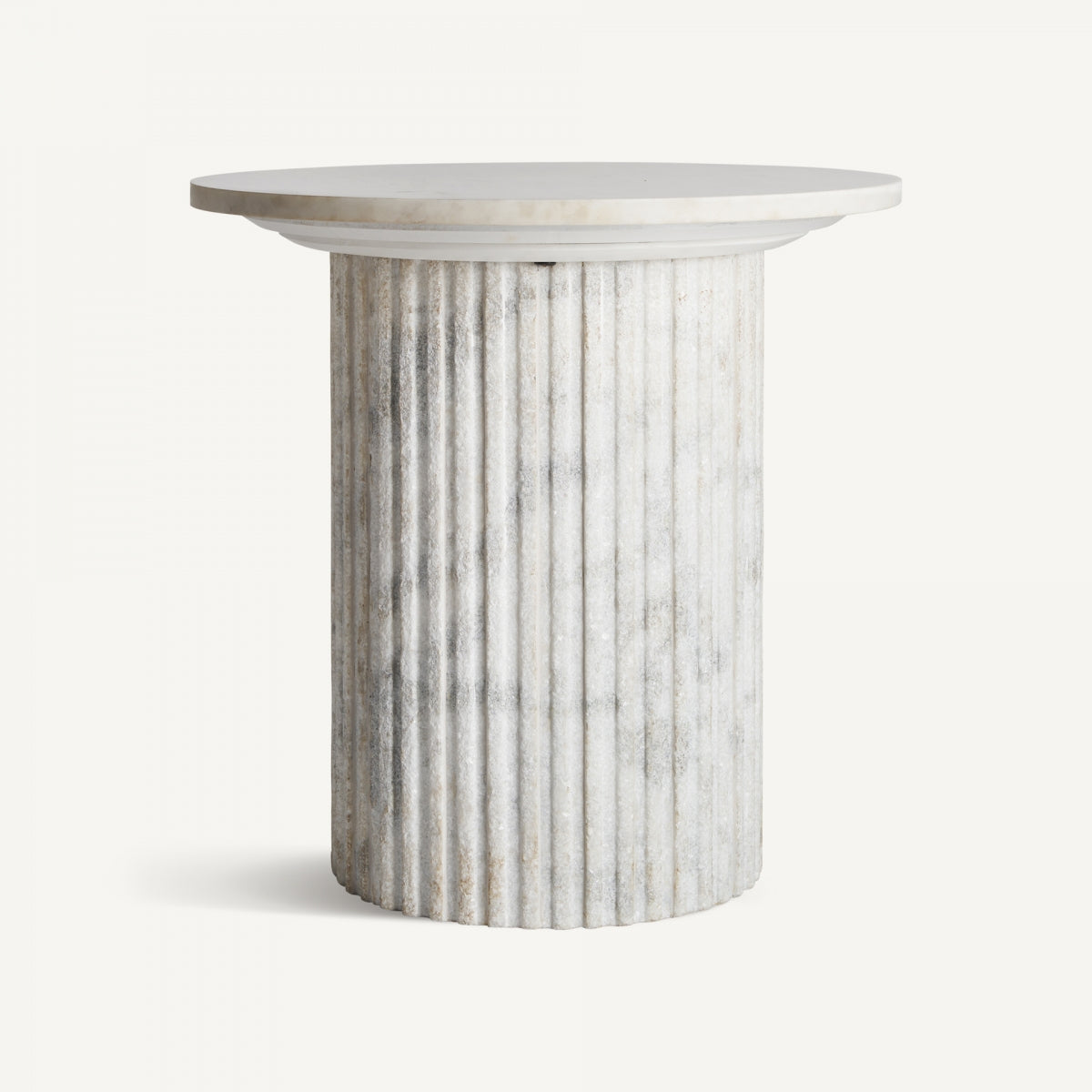 Table d'appoint en marbre blanc