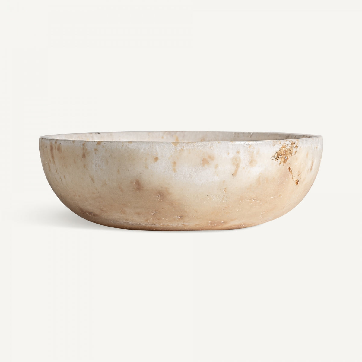 Vide-poches en onyx beige