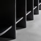 Console en manguier et marbre noir