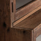 Vitrine en bois tropical