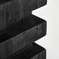 Tabouret en bois de pin noir