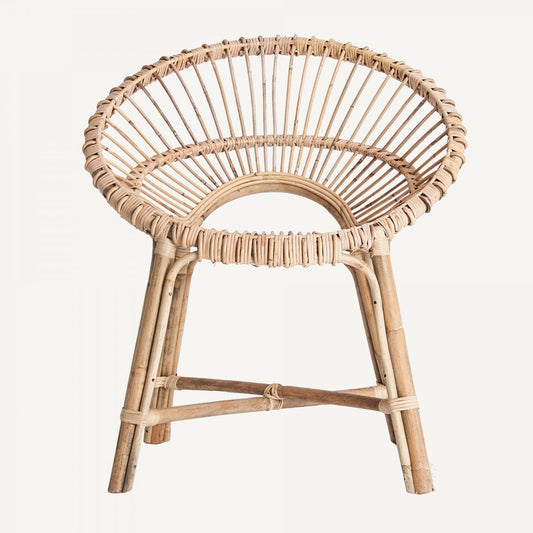 Fauteuil en rotin beige