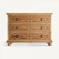 Commode en bois d'orme marron
