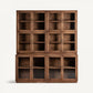 Vitrine en bois tropical