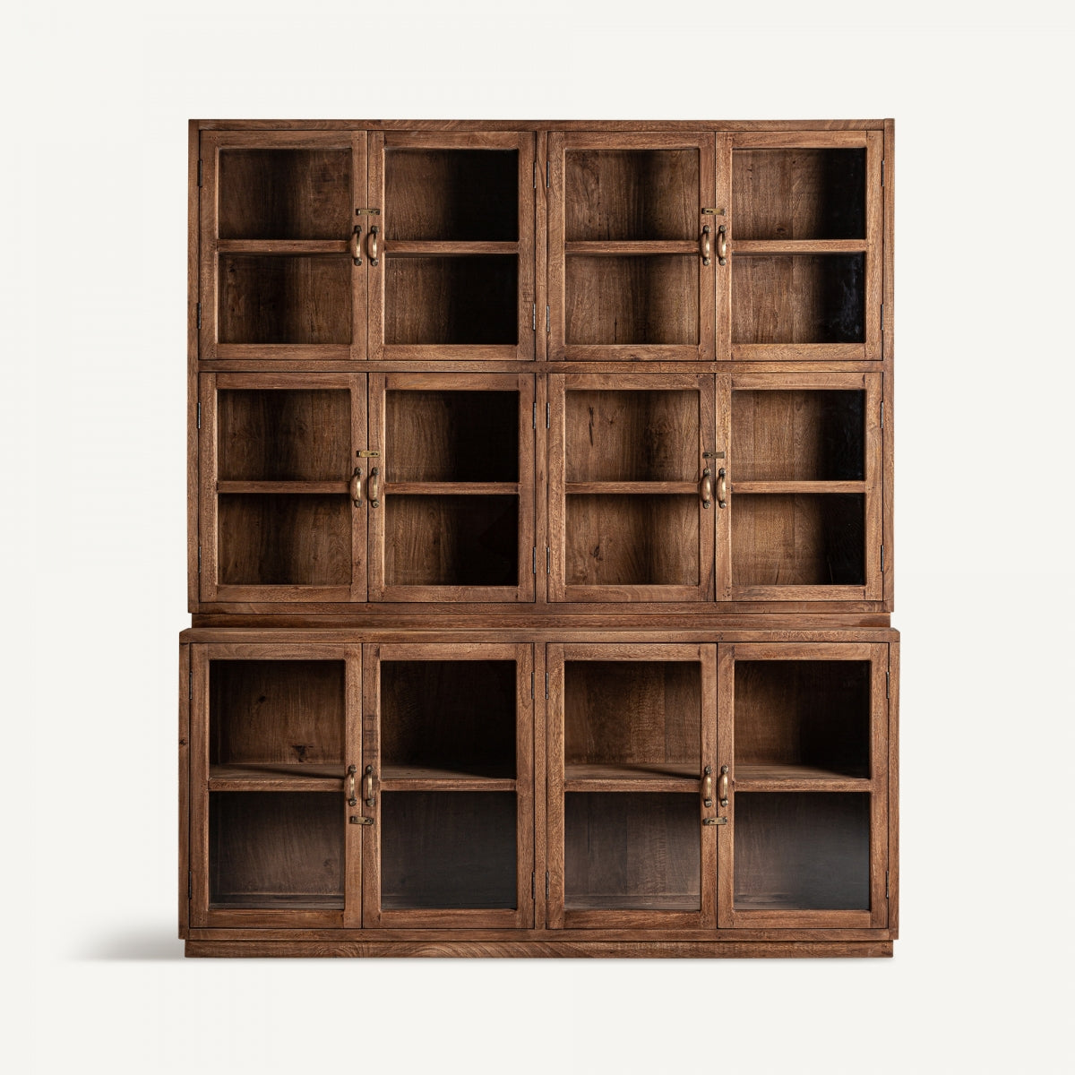 Vitrine en bois tropical
