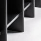Console en manguier et marbre noir