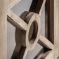 Vitrine en bois d'orme marron
