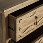 Commode en bois d'orme marron