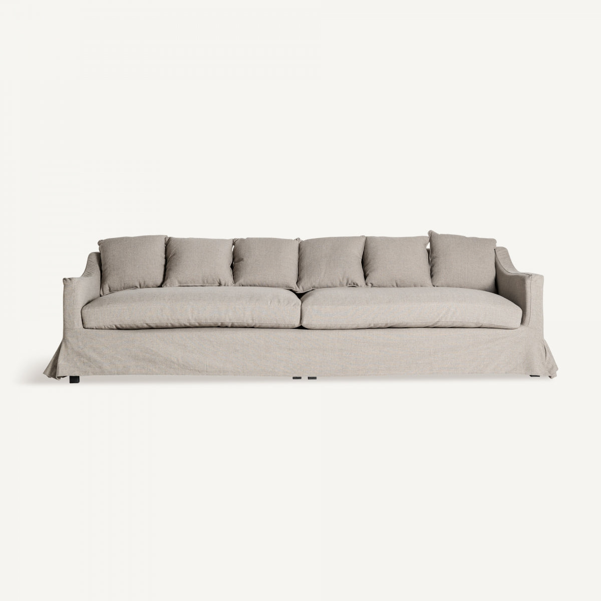 Canapé 4 places en lin beige