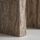 Console en travertin beige