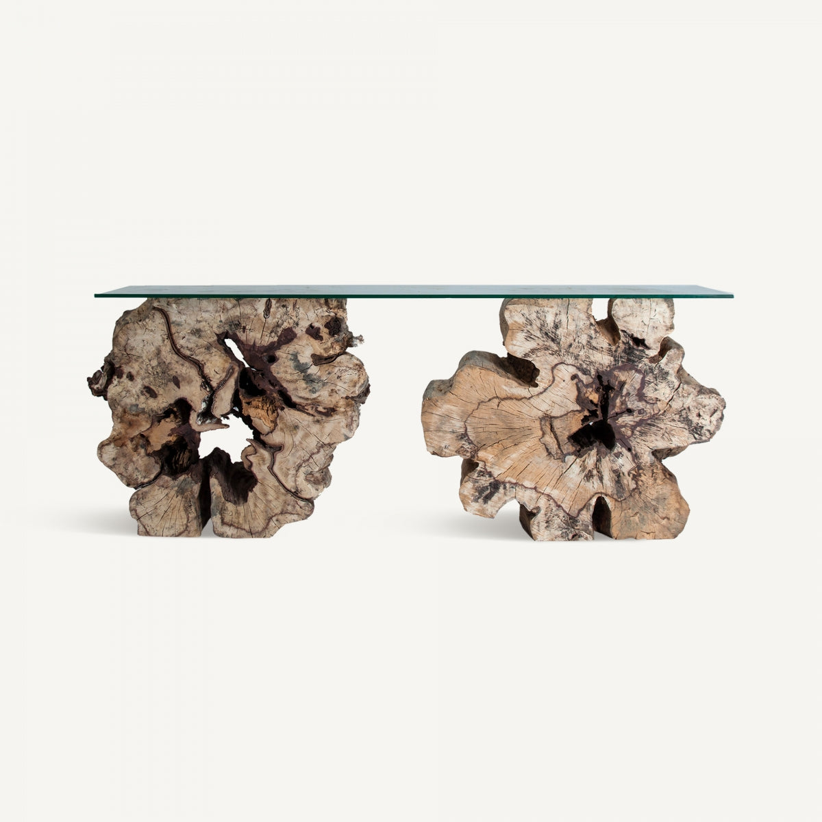 Console en bois tropical