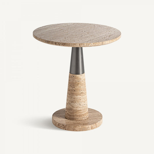 Table d'appoint en marbre beige