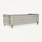 Canapé 3 places en tissu gris clair
