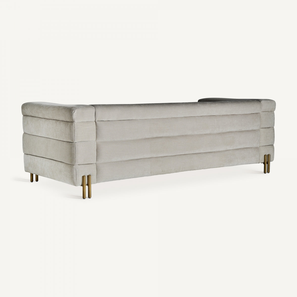 Canapé 3 places en tissu gris clair