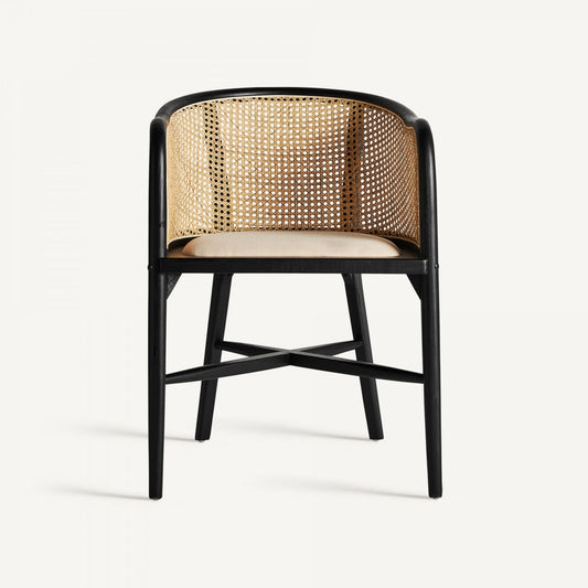 Fauteuil en bois de bouleau noir